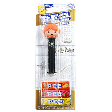 PEZ Dispenser Harry Potter Ron Weasley with Candy Rolls 