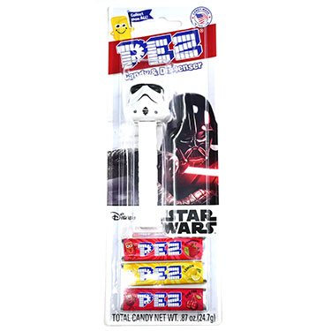 PEZ Dispenser Star Wars Storm Trooper with Candy Rolls 