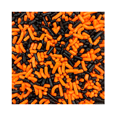 Paulaur Black and Orange Sprinkles 1oz 