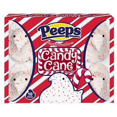 Peeps Marshmallow Candy Cane Chicks 3oz 10ct 
