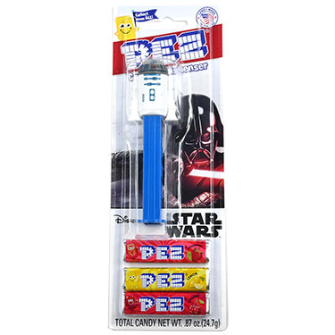PEZ Dispenser Star Wars R2D2 with Candy Rolls 