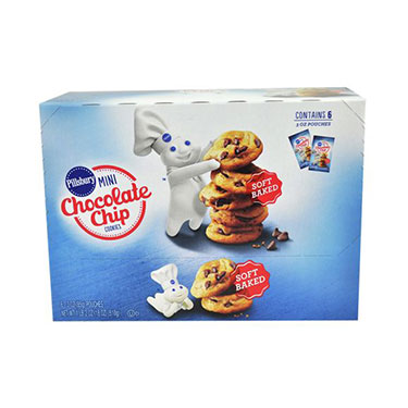 Pillsbury Soft Baked Mini Chocolate Chip Cookies 3oz Bag 6ct 