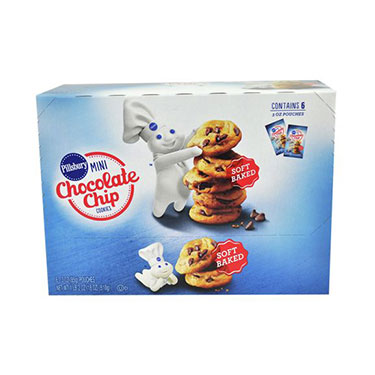 Pillsbury Soft Baked Mini Chocolate Chip Cookies 3oz Bag 6ct 