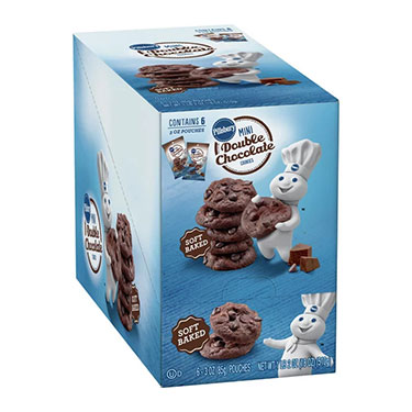 Pillsbury Soft Baked Mini Double Chocolate Cookies 3oz Bag 6ct 