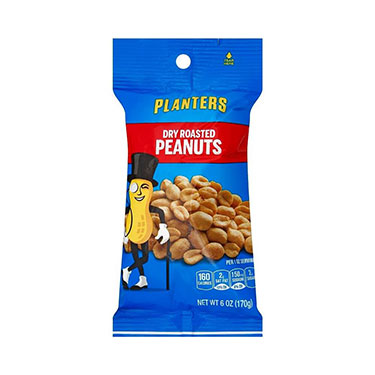 Planters Bold and Savory Dry Roasted Peanuts 6oz Bag 