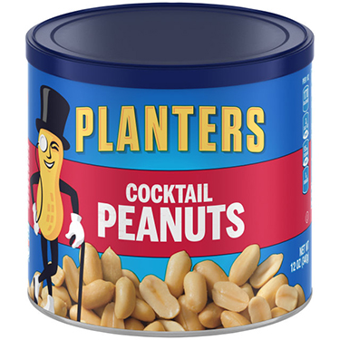 Planters Cocktail Peanuts 12oz Can 