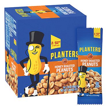 Planters Honey Roasted Peanuts 18ct Box 