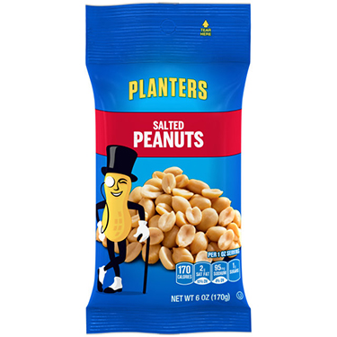 Planters Salted Peanuts 6oz Bag 