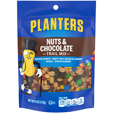 Planters Trail Mix Nuts and Chocolate 6oz Bag 