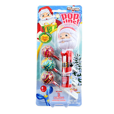 Pop Ups Lollipop Santa Claus 1.26oz 