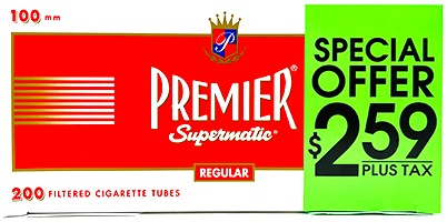 Premier Supermatic Full Flavor 100 Tubes 200ct PP 2.59 