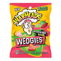 Warheads Wedgies 4.5oz Bag Expires January 1st 2026
