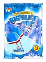 Alberts Big Slice Blue Raspberry Pops 48ct Bag Expires November 28th 2025