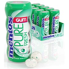Mentos Sugar Free Gum Pure Fresh Spearmint 10ct Box Expires September 1st 2026