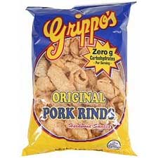 Grippo's Plain Pork Rinds 2oz Bags 24ct