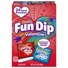 Fun Dip Valentines Card Pouches 10.32oz Box