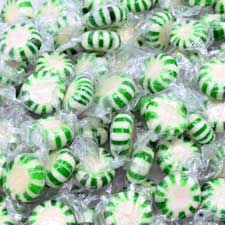 Quality Candy Spearmint Starlight Mints 1Lb