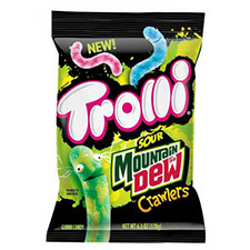 Trolli Mountain Dew Sour Brite Crawlers 6.3oz Bag 8ct Box