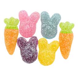 Vidal Easter Gummi Sour Rabbits and Carrots 1lb