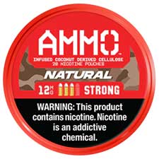 AMMO Nicotine Pouches Natural 12mg 5ct