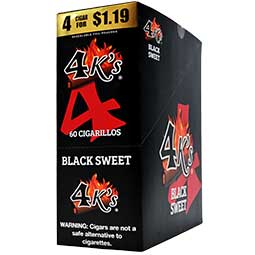 4 Kings Cigarillos Black Sweet 15ct 