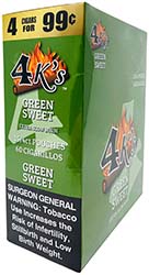 4 Kings Cigarillos Green Sweet 15ct 