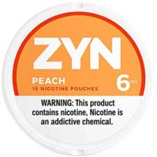 ZYN Nicotine Pouches Peach 6mg 5ct