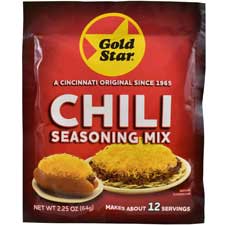 Gold Star Chili Seasoning Mix 2.25oz Packet