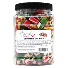Candy Retailer Cut Rock Christmas Candy 24oz