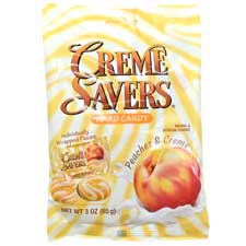 Creme Savers Hard Candy Peaches and Creme 3oz Bag