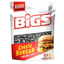 Bigs Sunflower Seeds Cheese Burger 5.35oz Bag Expires March 10th 2026