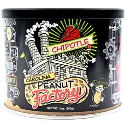 Carolina Peanut Factory Chipotle Flavored Peanuts 10oz Jar Expires May 30th 2026