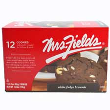 Mrs Fields White Fudge Brownie 2.1oz 12ct Box Expires November 27th 2025