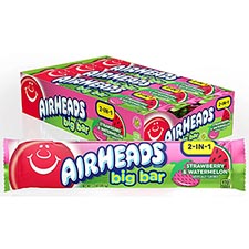 Airheads Big Bar Strawberry Watermelon 24ct Box 