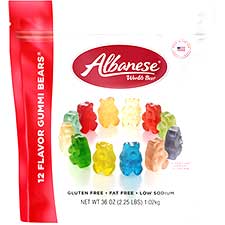 Albanese 12 Flavor Gummi Bears 2.25lb Bag 