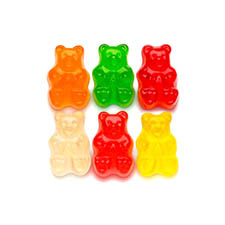 Albanese 6 Flavors Assorted Fruit Gummi Bears 1lb 