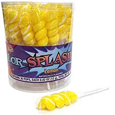 Alberts Color Splash Pops Sunshine Yellow Lemon 30ct Tub 