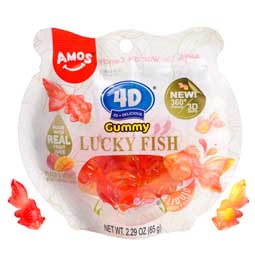 Amos 4D Gummy Goldfish Bag 
