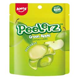 Amos Peelerz Gummy Green Apple 6oz Bag 