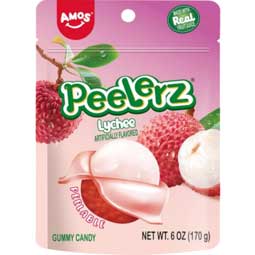 Amos Peelerz Gummy Lychee 6oz Bag 