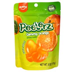 Amos Peelerz Gummy Orange 6oz Bag 