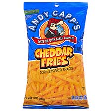 Andy Capps Cheddar Fries 3oz Bags 12ct Box 