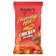 Andys Seasoning Flamin Hot Chicken Breading 10oz Bag 