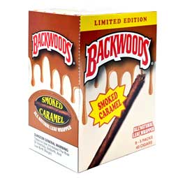 Backwoods Cigars Smoked Caramel 8 Packs of 5 