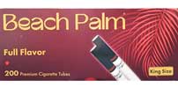 Beach Palm Cigarette Tubes Full Flavor Kings 200ct Box 