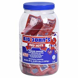 Big Johns Individually Wrapped Red Hots 20ct Jar 