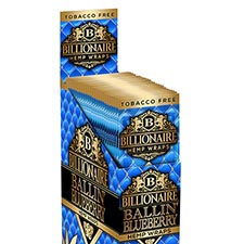 Billionaire Hemp Wraps Ballin Blueberry 25 Packs of 2 