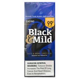 Black and Mild Casino Cigars 25ct Box Pre Priced 