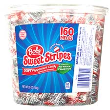 Bobs Sweet Stripes 160ct Tub 