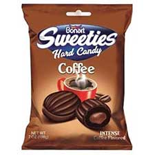 Bonart Sweeties Coffee Hard Candy Center Filled 7oz Bag 